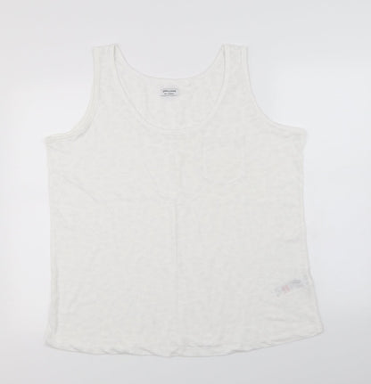 Womens UK Size 20 JD Williams White Basic T-Shirt