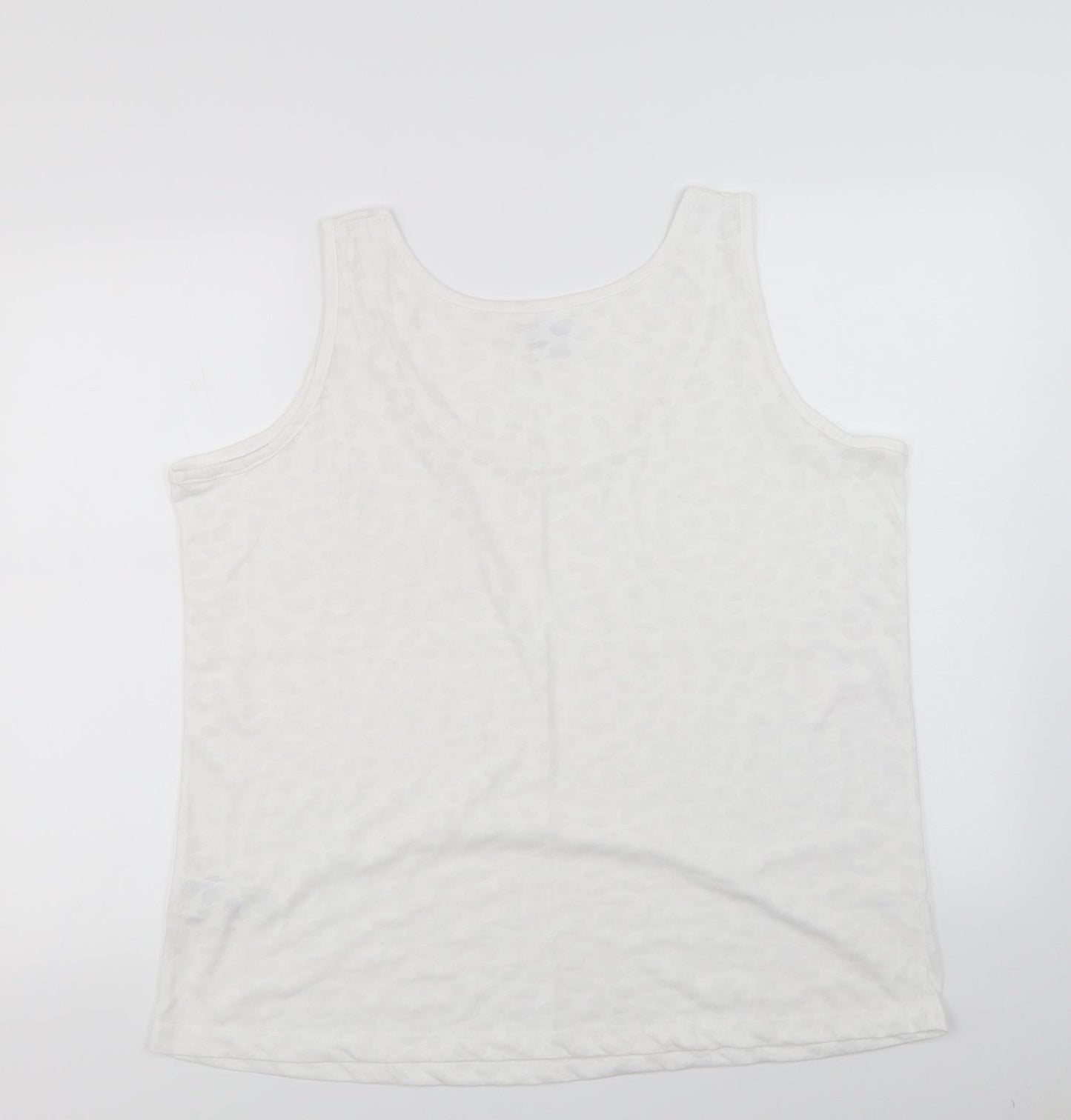 Womens UK Size 20 JD Williams White Basic T-Shirt