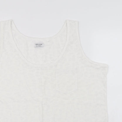 Womens UK Size 20 JD Williams White Basic T-Shirt