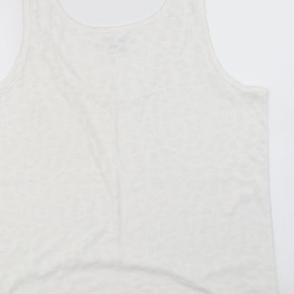 Womens UK Size 20 JD Williams White Basic T-Shirt