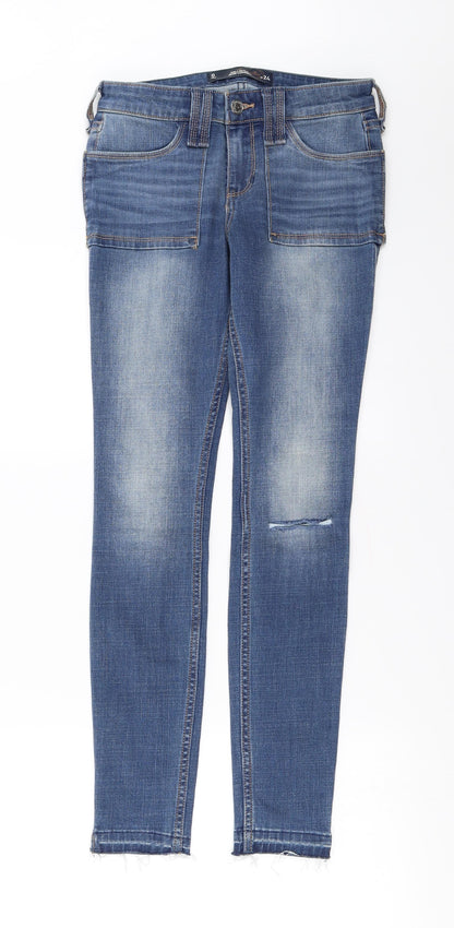Hollister  Womens Blue   Straight Jeans Size 24 in L27 in
