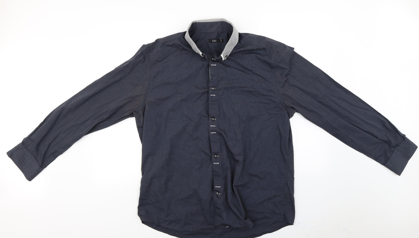 F&F  Mens Grey    Button-Up Size XL