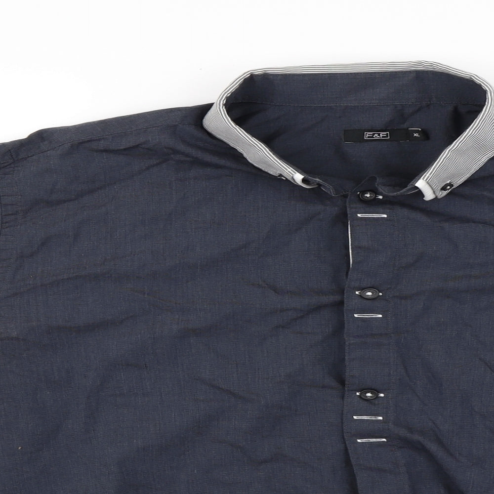 F&F  Mens Grey    Button-Up Size XL