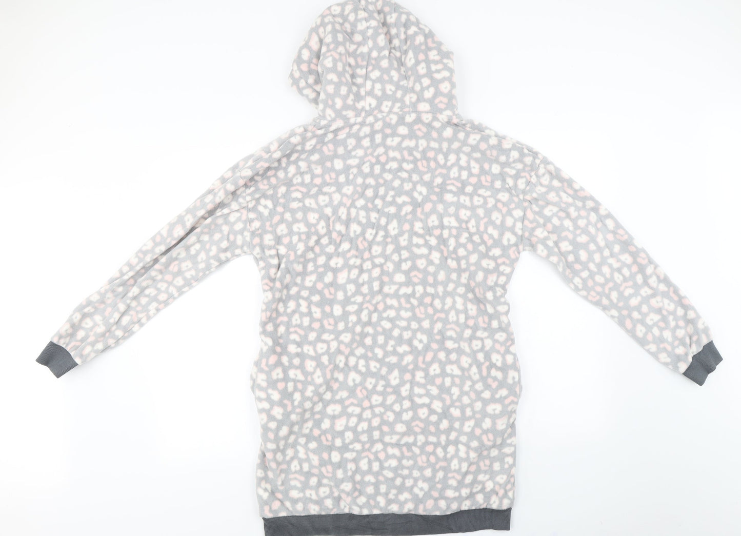 ESMARA  Womens Grey Animal Print  Pullover Hoodie Size M