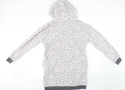 ESMARA  Womens Grey Animal Print  Pullover Hoodie Size M
