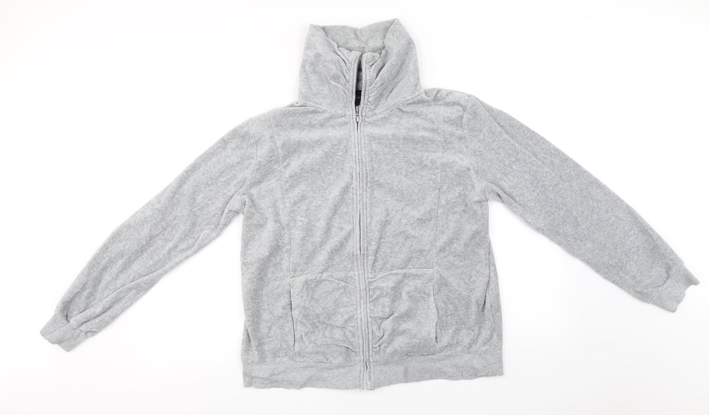 Miss Fiori  Womens Grey   Full Zip Jumper Size 14