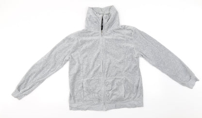 Miss Fiori  Womens Grey   Full Zip Jumper Size 14