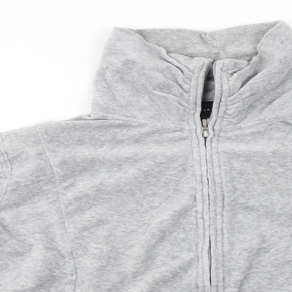 Miss Fiori  Womens Grey   Full Zip Jumper Size 14