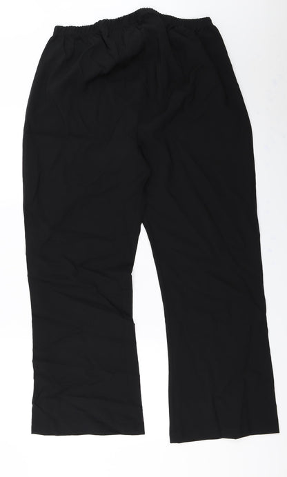 Now Womens Black   Trousers  Size 18 L27 in