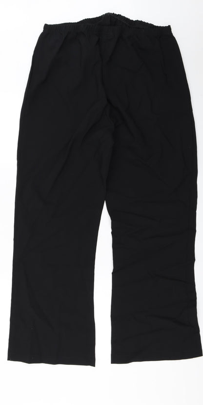 Now Womens Black   Trousers  Size 18 L27 in