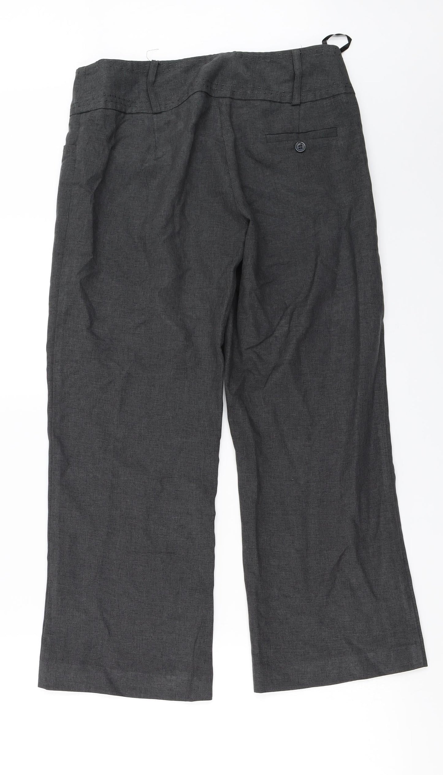 Womens UK Size 10 Atmosphere Regular Fit  Grey Trousers