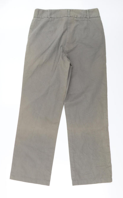 Navy blue  Womens Grey   Trousers  Size 12 L26 in