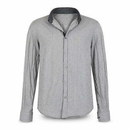 Mens UK Size M NEXT Grey  Button-Up Long Sleeve Casual Shirt