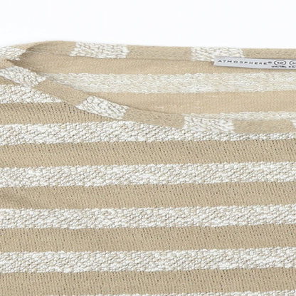 Womens UK Size 12 Atmosphere Beige Basic T-Shirt
