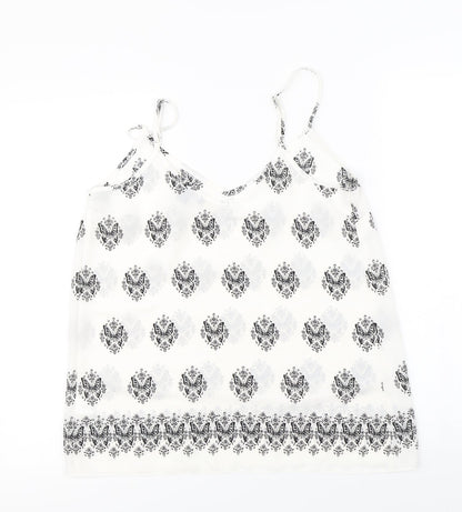 Womens UK Size 10 Atmosphere White Basic Blouse