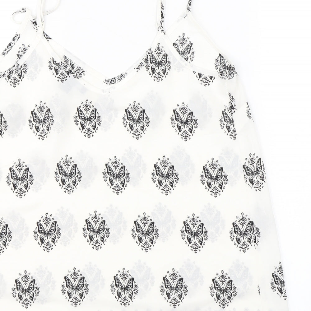 Womens UK Size 10 Atmosphere White Basic Blouse
