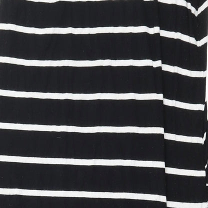 Blooming Marvellous Womens Black Striped Jersey Tank Dress  Size 14
