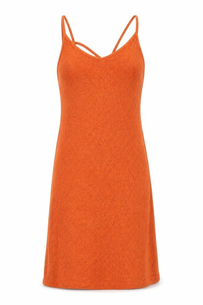 Topshop Womens Orange  Jersey Slip Dress  Size 6