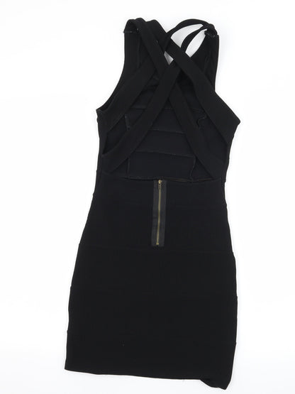 Topshop Womens Black   Bodycon  Size 8  - Open Back
