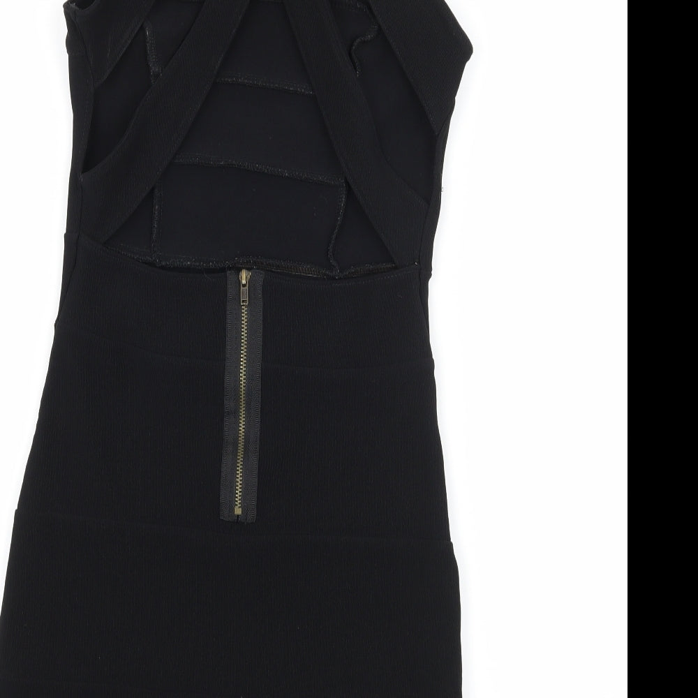 Topshop Womens Black   Bodycon  Size 8  - Open Back