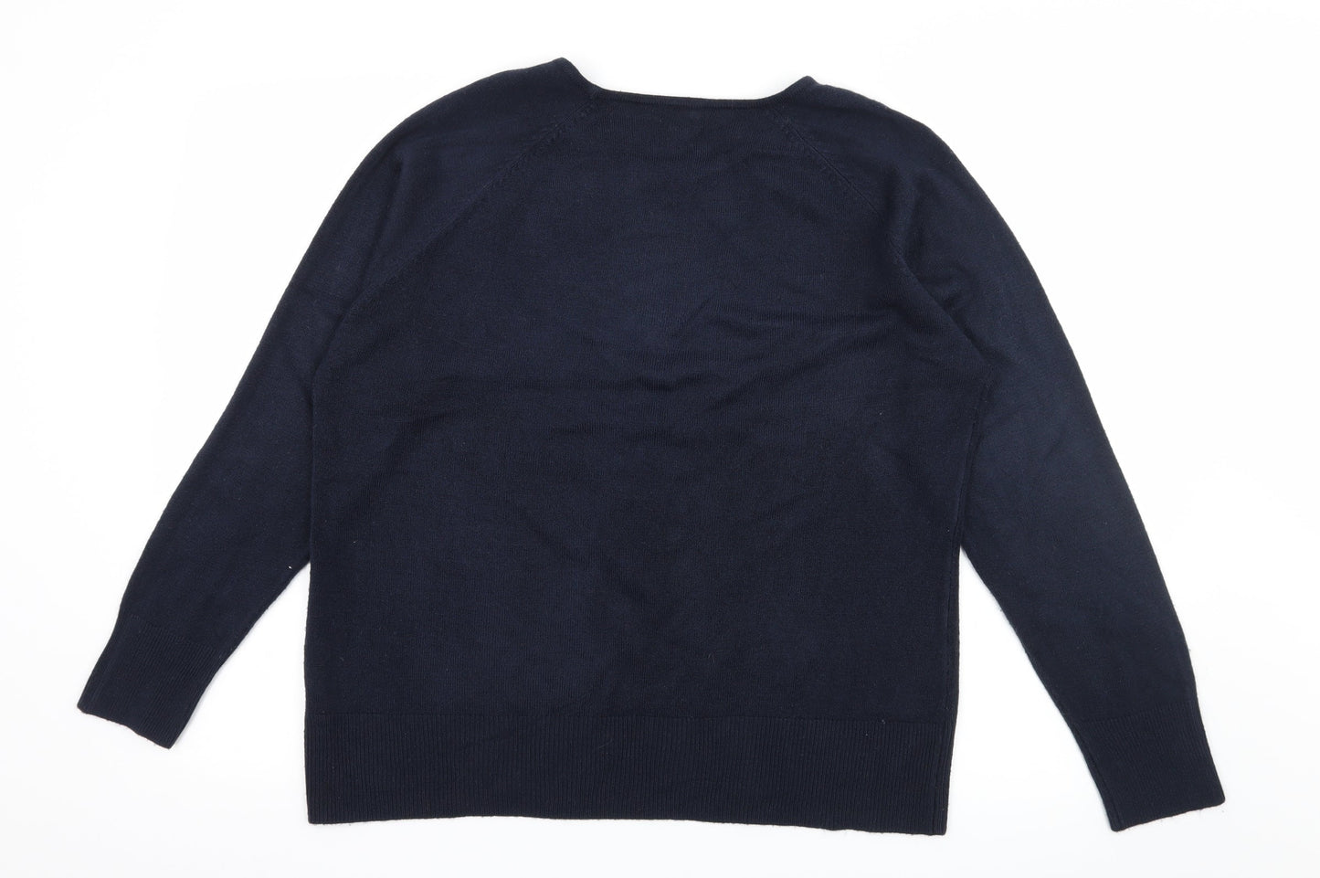 CONTEXT Womens Blue  Knit Pullover Jumper Size XL