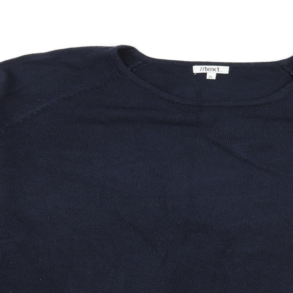 CONTEXT Womens Blue  Knit Pullover Jumper Size XL