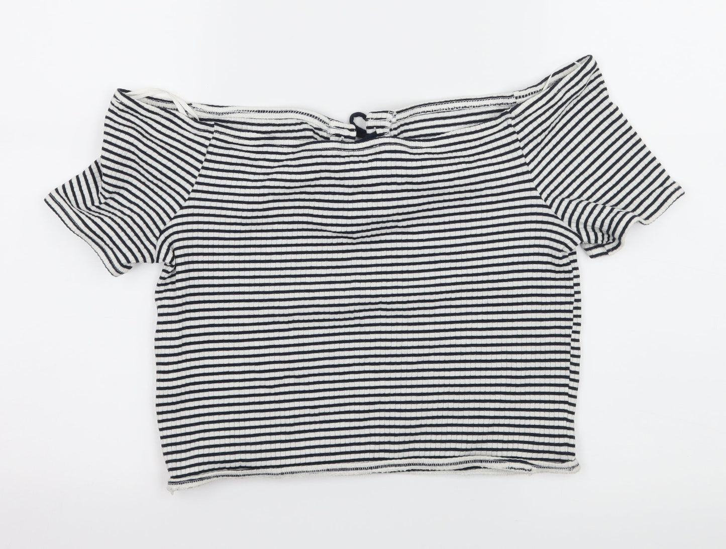 Womens UK Size 16 Topshop Blue Basic T-Shirt