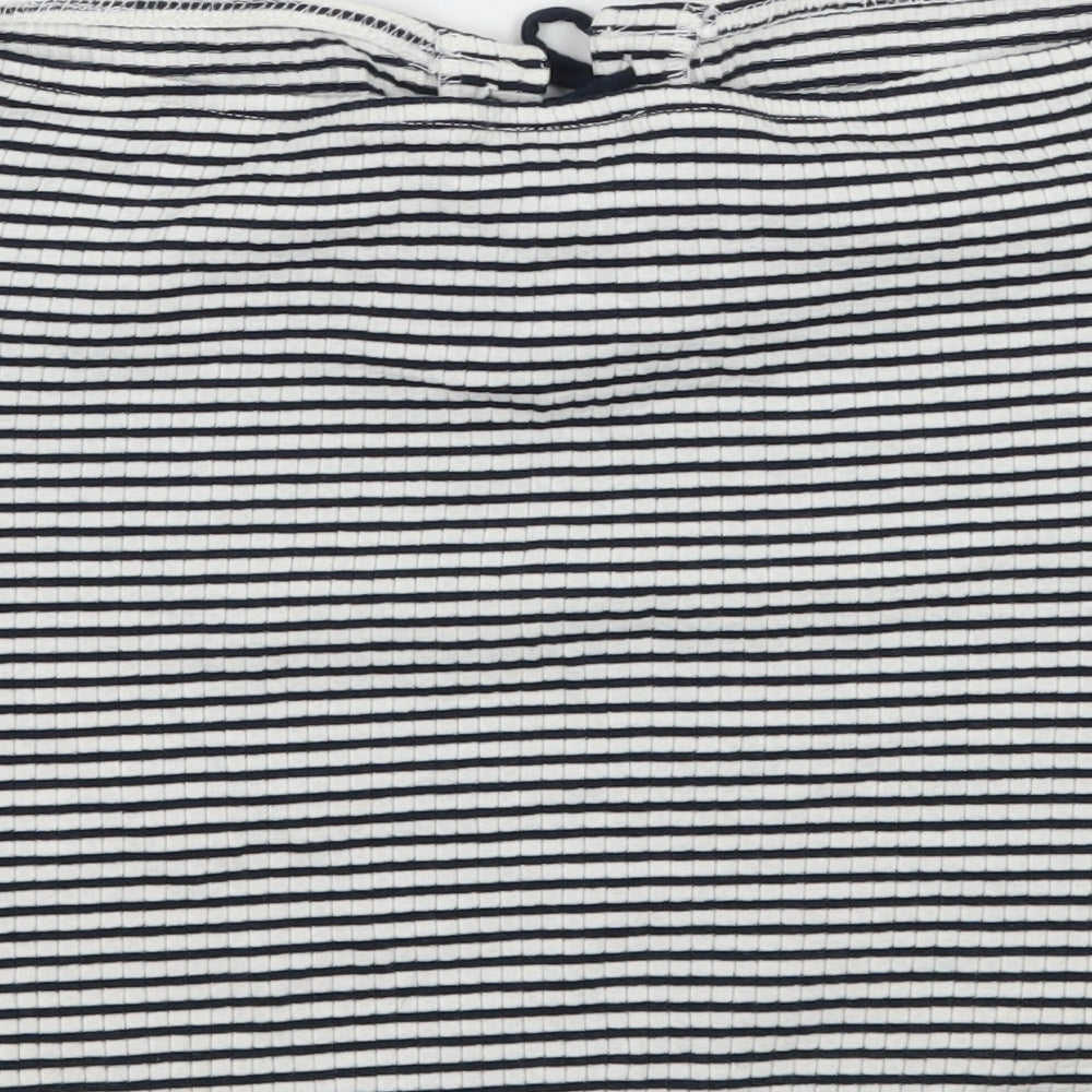 Womens UK Size 16 Topshop Blue Basic T-Shirt