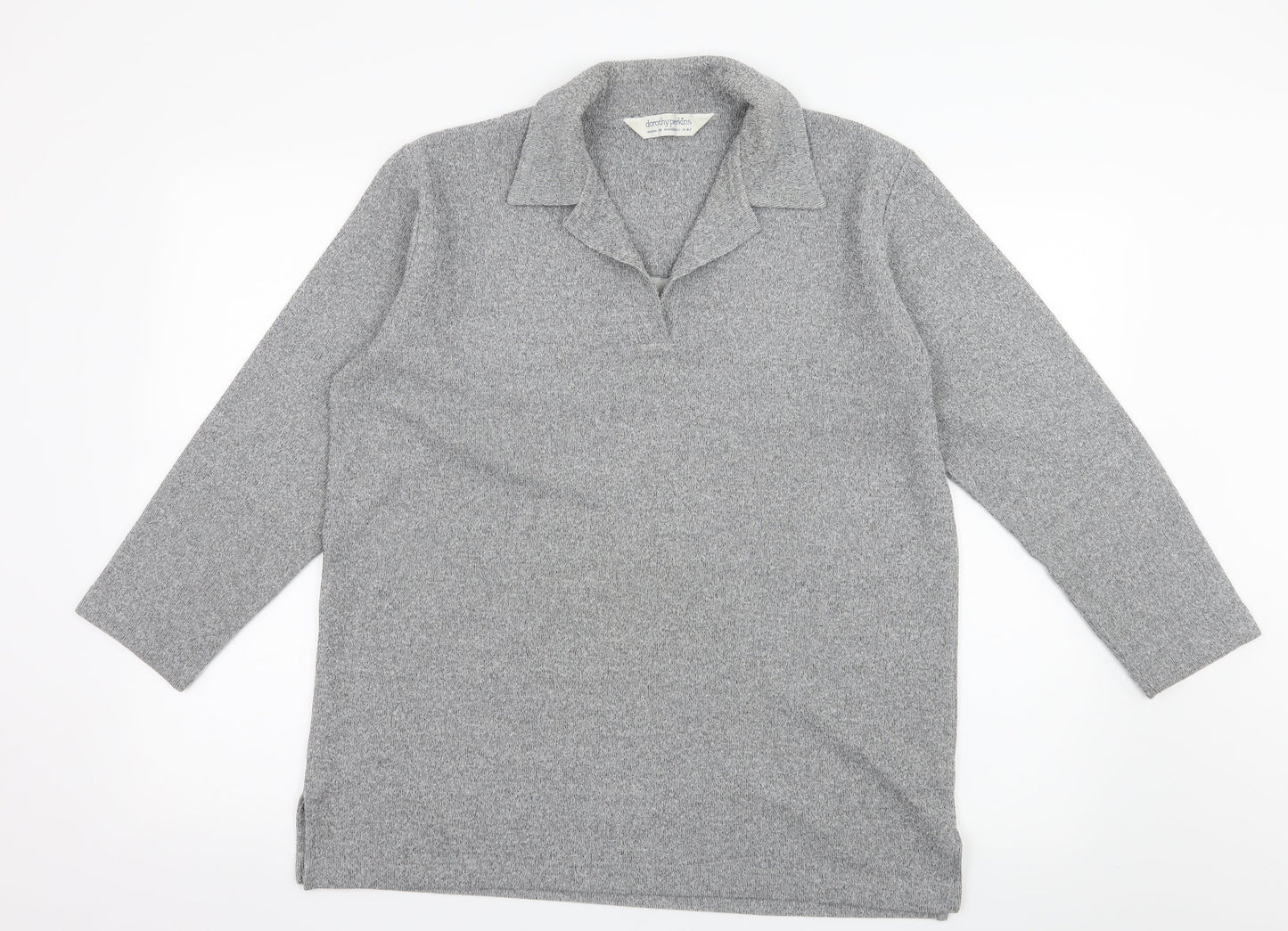 Dorothy Perkins Womens Grey  Knit Pullover Jumper Size 10