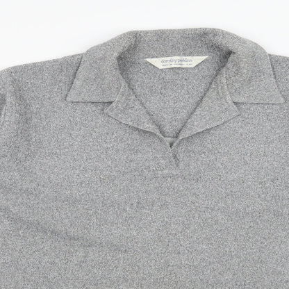 Dorothy Perkins Womens Grey  Knit Pullover Jumper Size 10