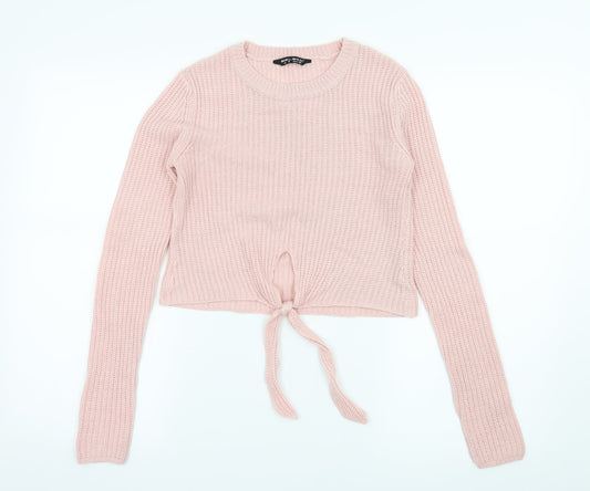 Select Womens Pink  Knit Pullover Jumper Size 8
