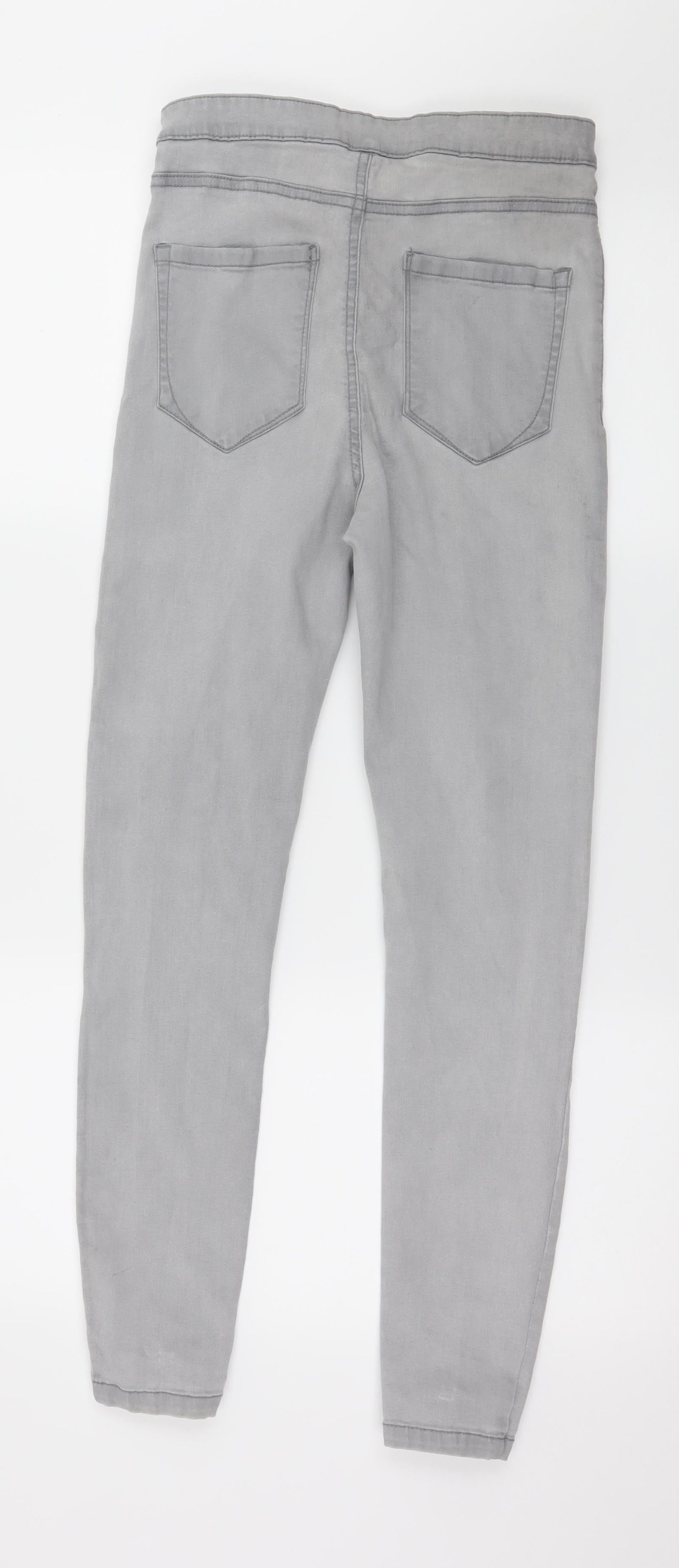 Denim & Co. Womens Grey  Denim Skinny Jeans Size 12 L28 in