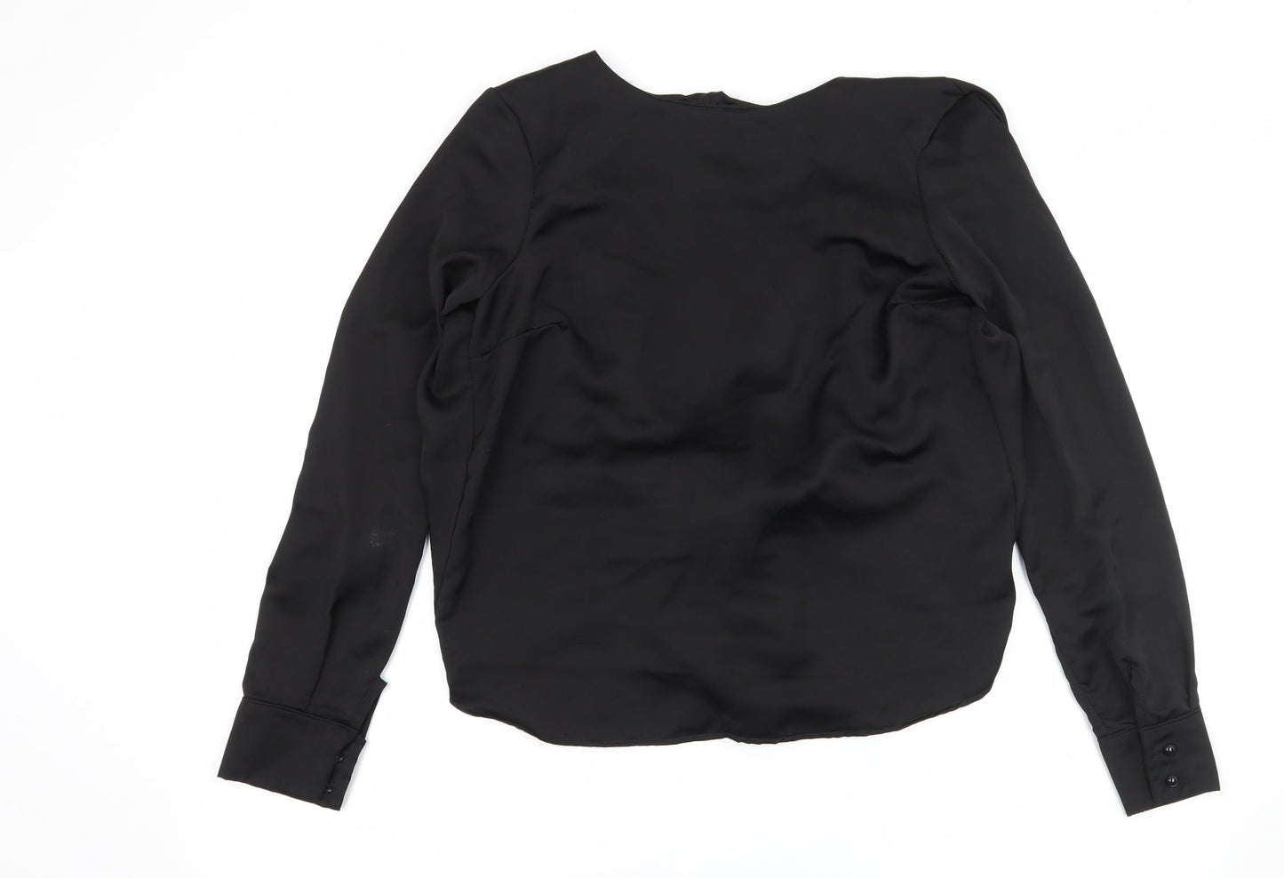 Womens UK Size 8 Missguided Black Basic Blouse