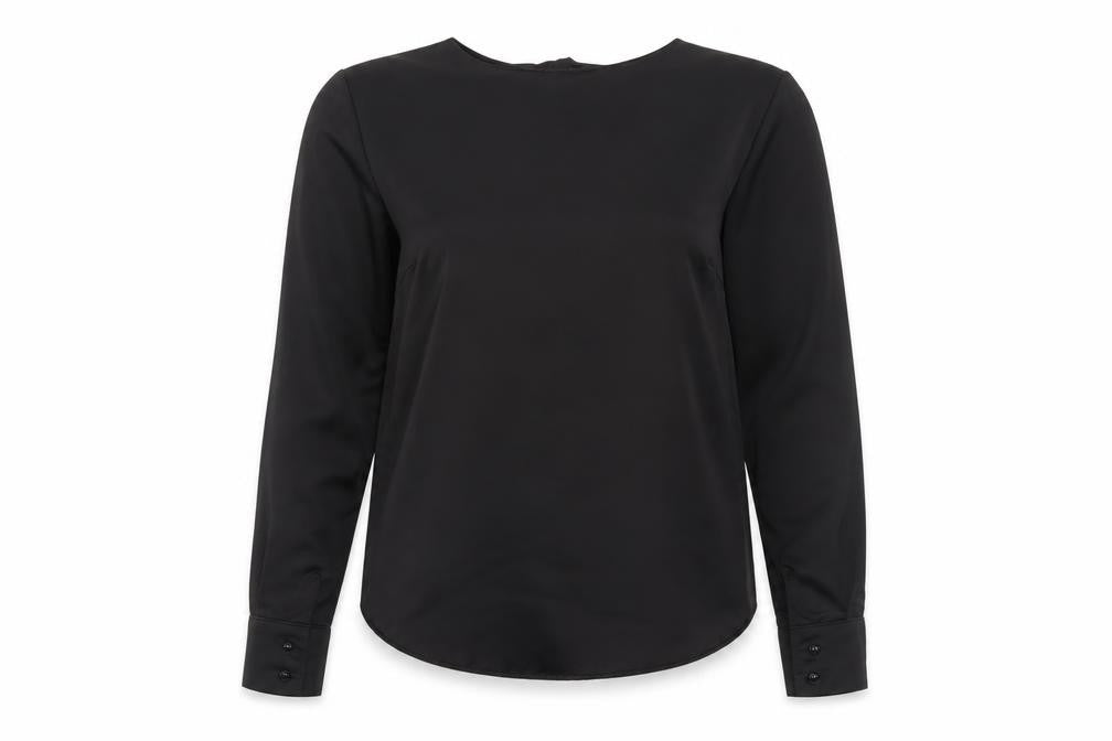 Womens UK Size 8 Missguided Black Basic Blouse
