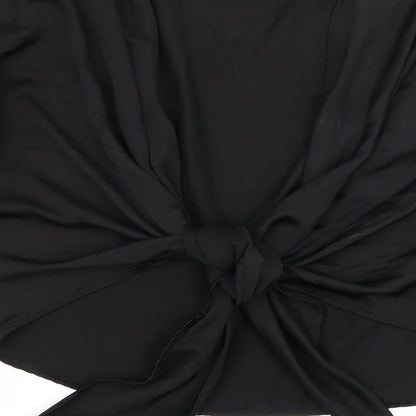 Womens UK Size 8 Missguided Black Basic Blouse
