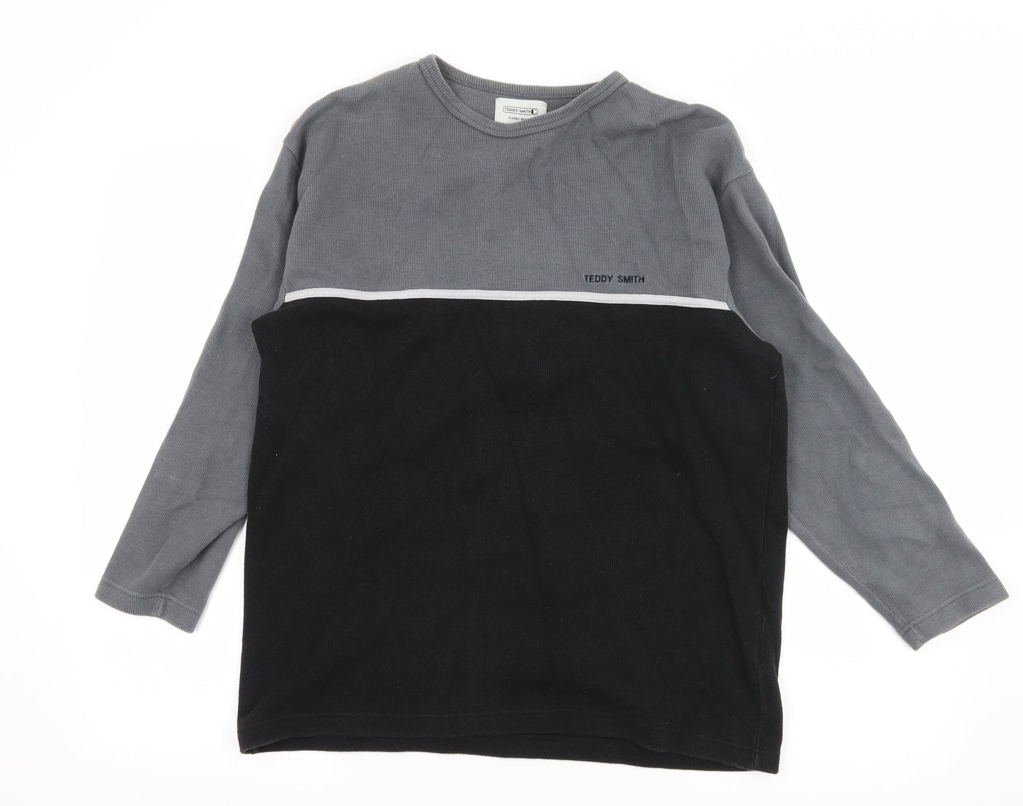 Teddy Smith Womens Grey  Jersey Pullover Sweatshirt Size S