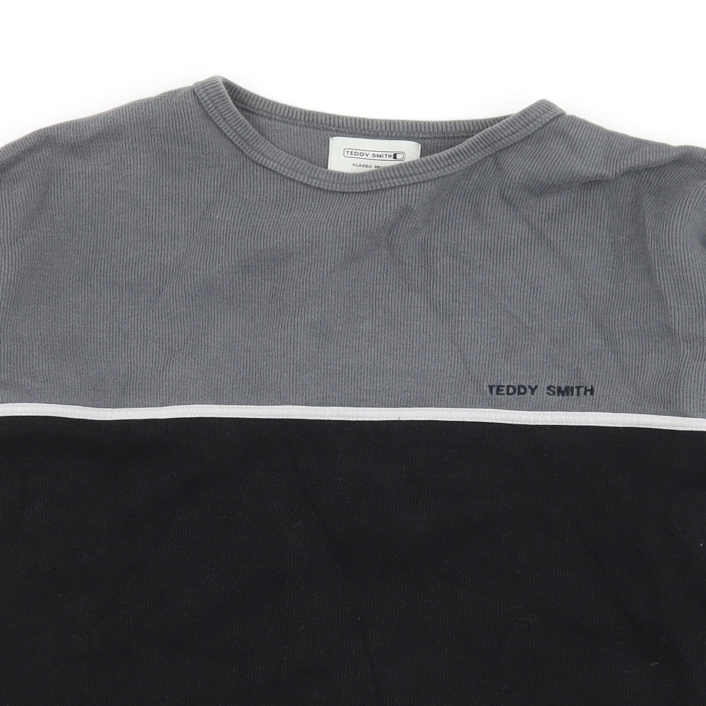 Teddy Smith Womens Grey  Jersey Pullover Sweatshirt Size S