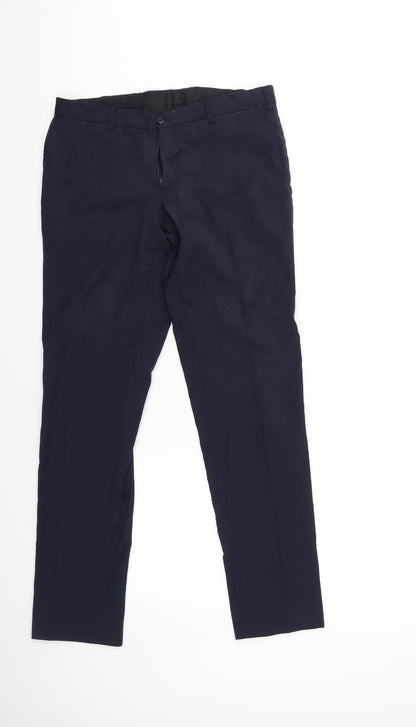 Preworn Mens Blue   Dress Pants Trousers Size 32 in L31 in