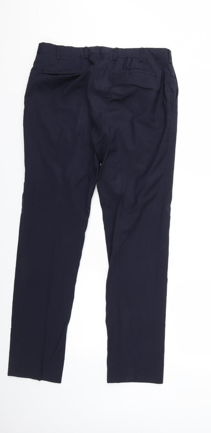 Preworn Mens Blue   Dress Pants Trousers Size 32 in L31 in