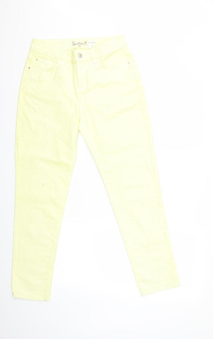 Womens UK Size 10 Preworn Regular Fit Skinny Pink Jeans
