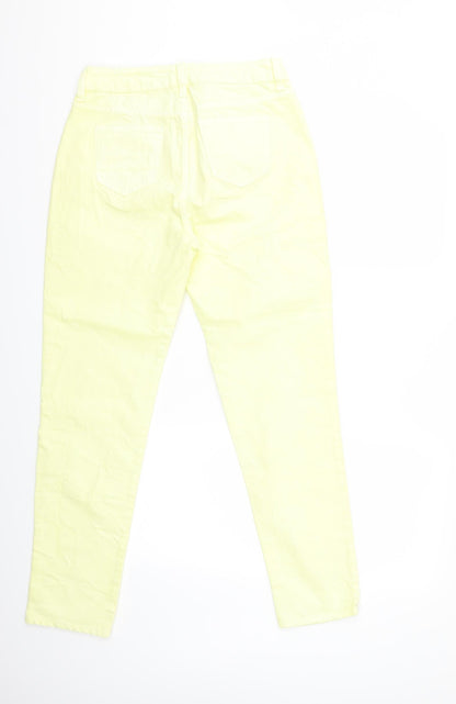 Womens UK Size 10 Preworn Regular Fit Skinny Pink Jeans