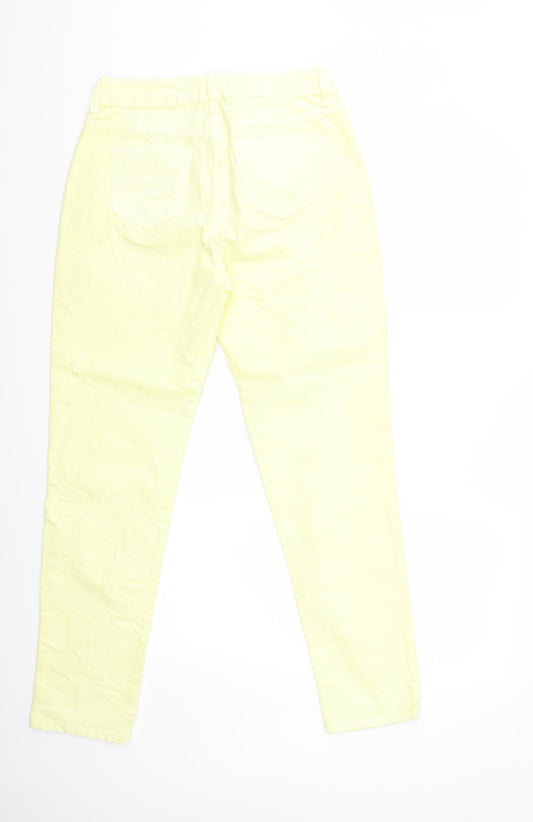 Womens UK Size 10 Preworn Regular Fit Skinny Pink Jeans