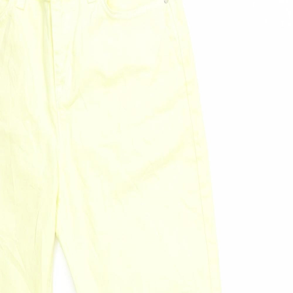 Womens UK Size 10 Preworn Regular Fit Skinny Pink Jeans