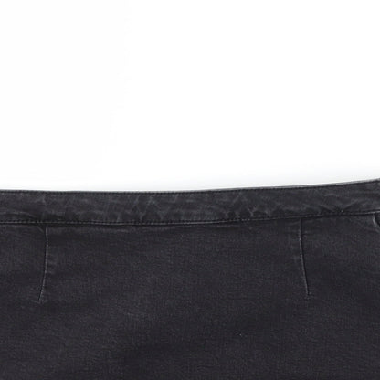 Womens UK Size 30 in Preworn A-Line Denim Skirt