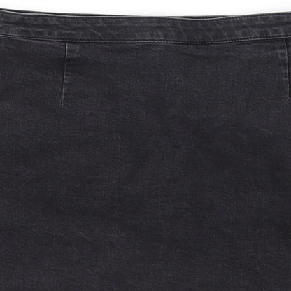Womens UK Size 30 in Preworn A-Line Denim Skirt