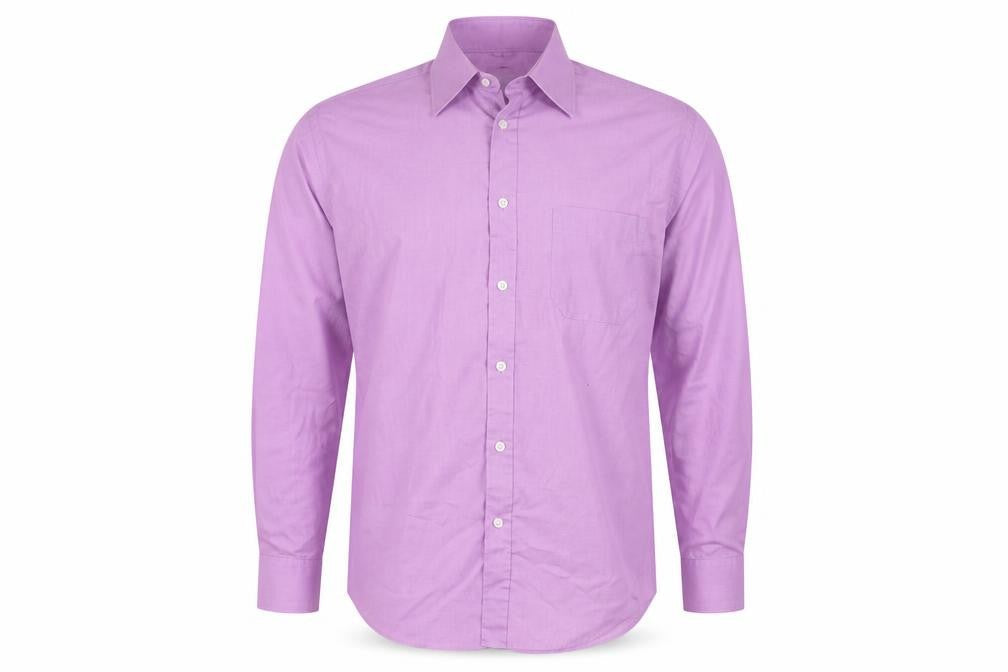 Mens UK Size 15.5 Burton Purple  Button-Up Long Sleeve Casual Shirt