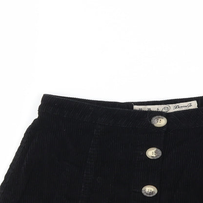 Womens UK Size 8 Denim & Co. Mini Corduroy Skirt