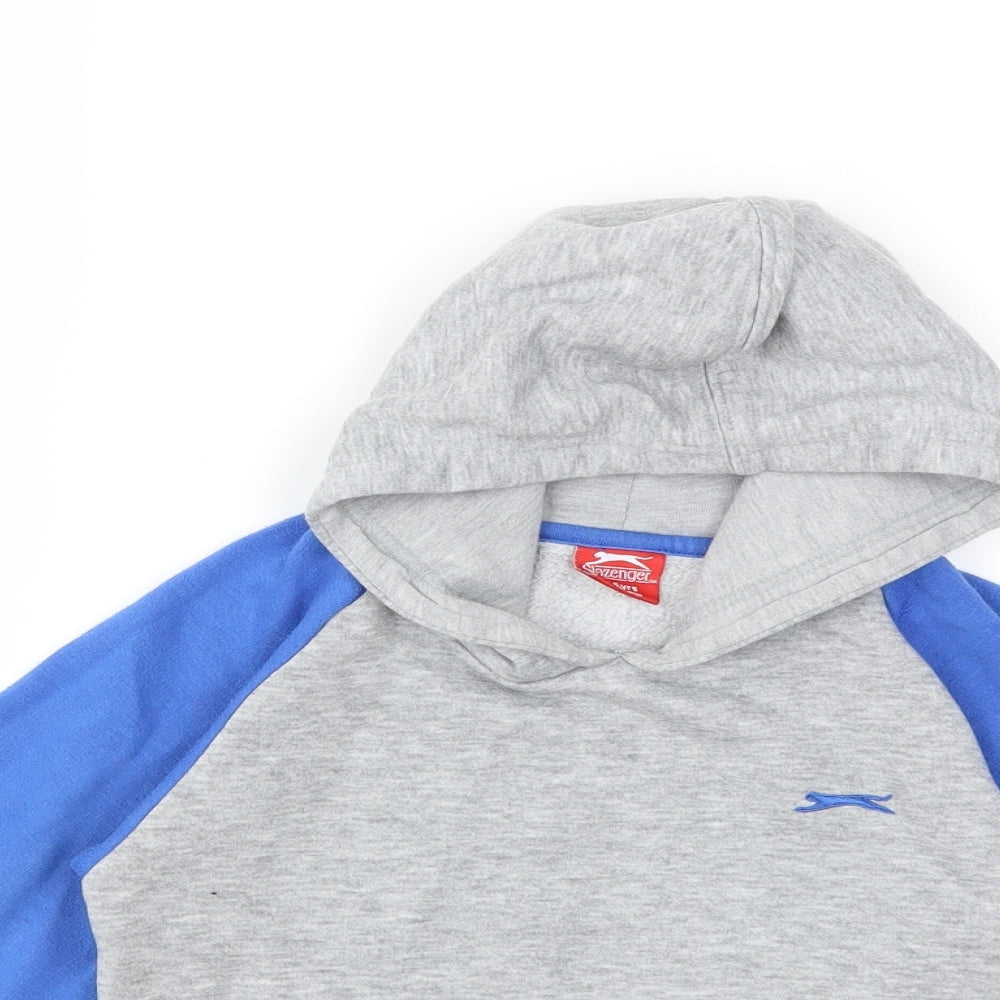 Slazenger Boys Grey   Pullover Hoodie Size 5-6 Years