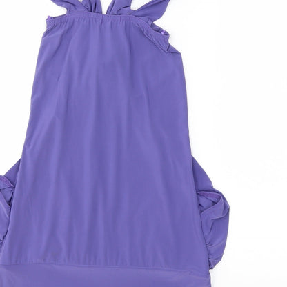 Womens UK Size 12 Quiz Purple Basic Blouse