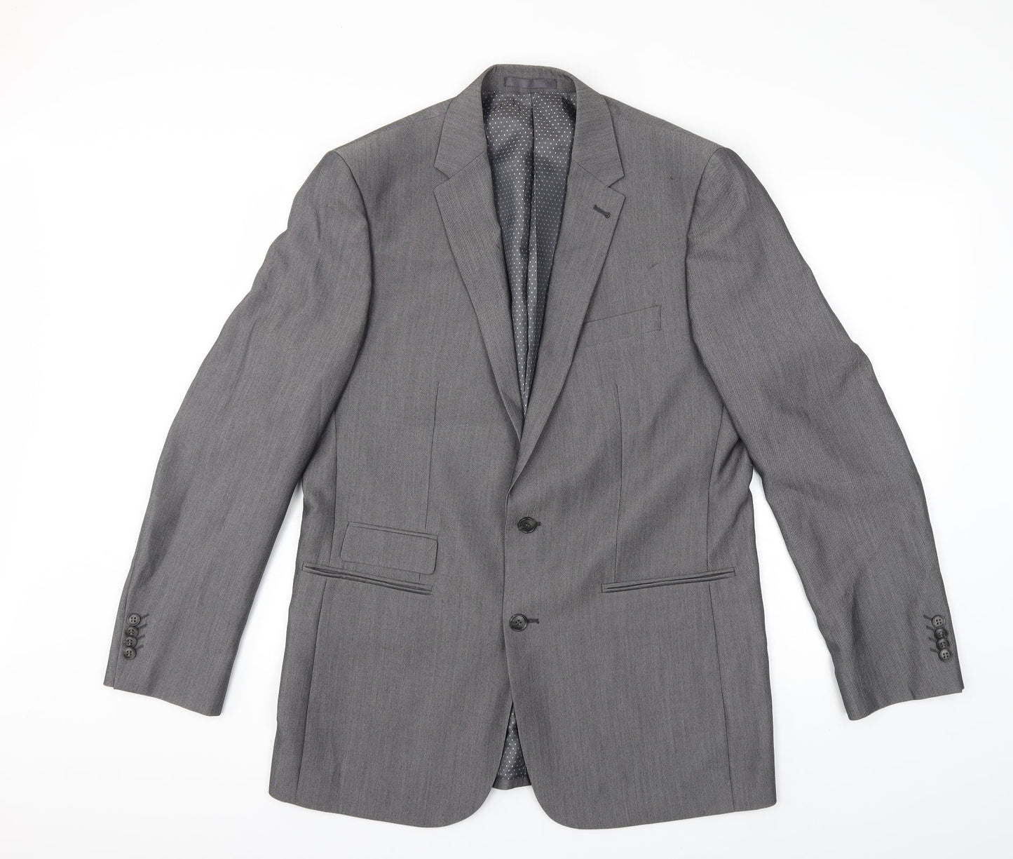 Aspen & Court Mens Grey   Jacket Suit Jacket Size 42